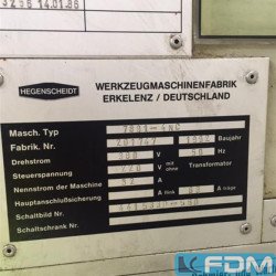 Drückmaschinen - Glattwalzmaschine - HEGENSCHEIDT 7891-4NC