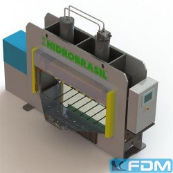 Presses - Single Column Press - Hydraulic - Calende 220T-PHHP-2000x400x500mm, Auflagetisch